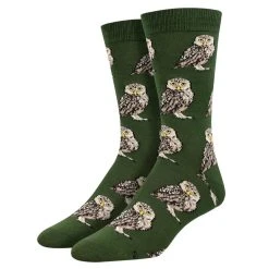 Socksmith Men's Bamboo Burrowing Owl Socks