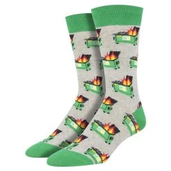 Socksmith Men's Dumpster Fire Socks
