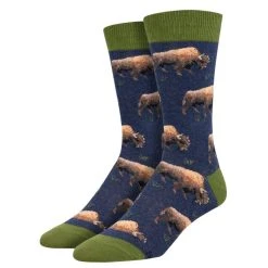 Socksmith Men's Grazing Bison Socks