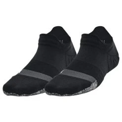 Under Armour Lds Breathe No Show Socks 2 Pack Black 001