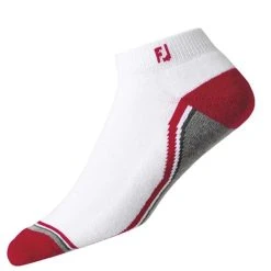 FootJoy Gents ProDry Sport Socks White - Grey - Red