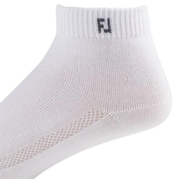 FootJoy Prodry LightWeight Quater Socks White - Image 2