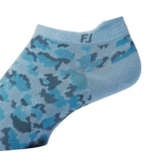 FootJoy Ladies Spot Print Socks Blue - Image 2