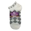 FootJoy Ladies ProDry LW Fashion Socks White Grey Diamond