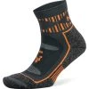 Balega Blister Resist Quarter Running Socks (Grey/Orange)