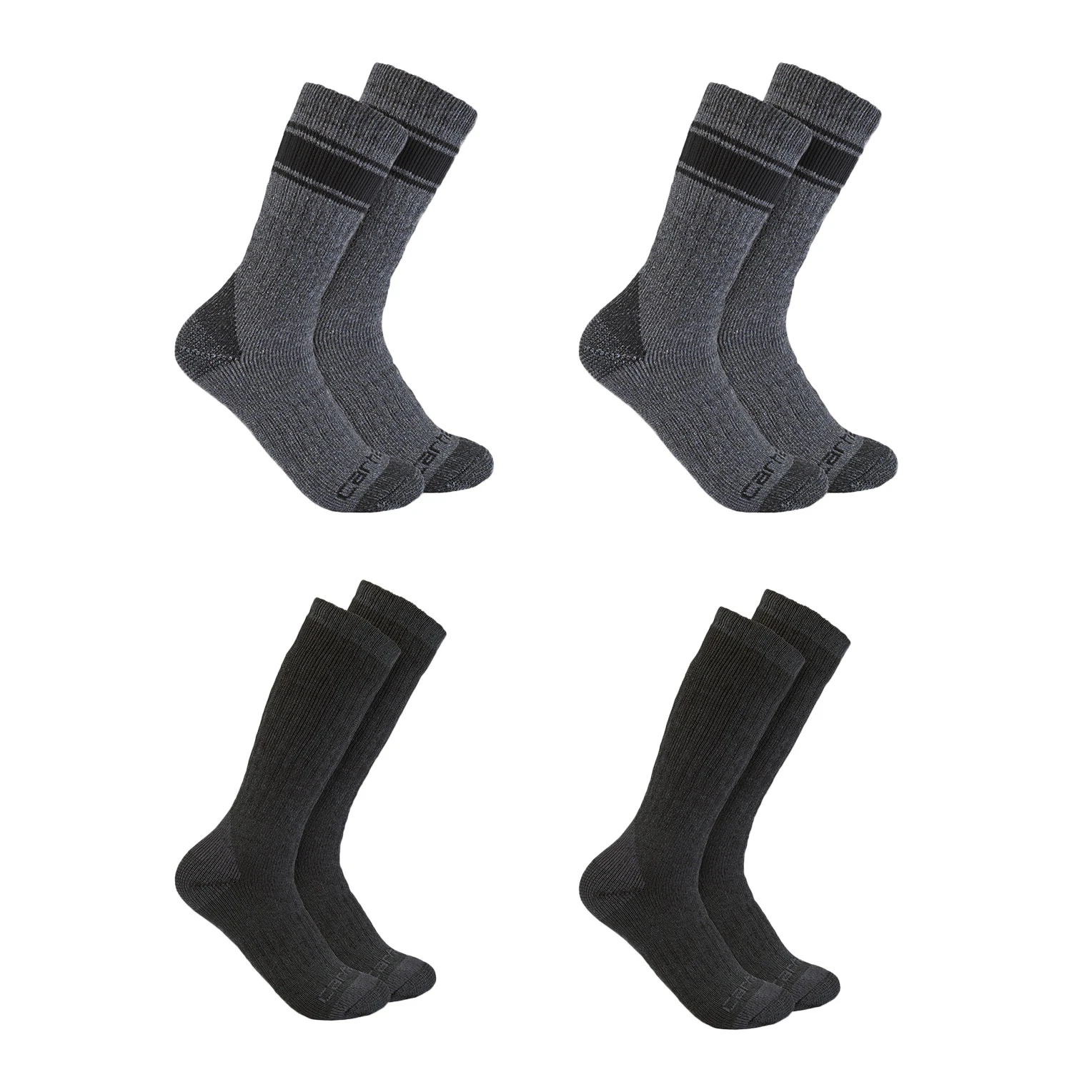 Carhartt Men's Heavyweight Crew Socks - 4-Pack