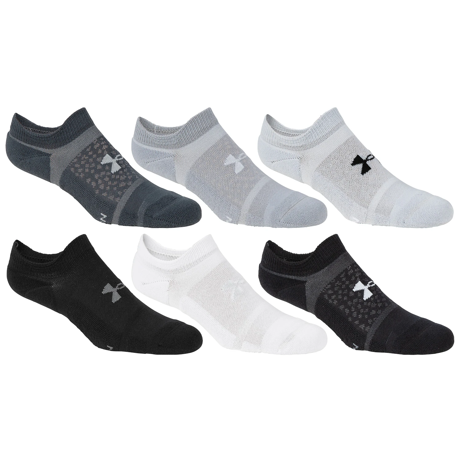 Under Armour Women's Cushioned No Show Socks - 6-Pack