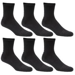 Under Armour Youth's Charged Cotton Crew Socks - 6-Pack