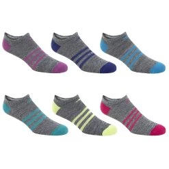 Adidas Girls' Superlite No Show Socks - 6-Pack