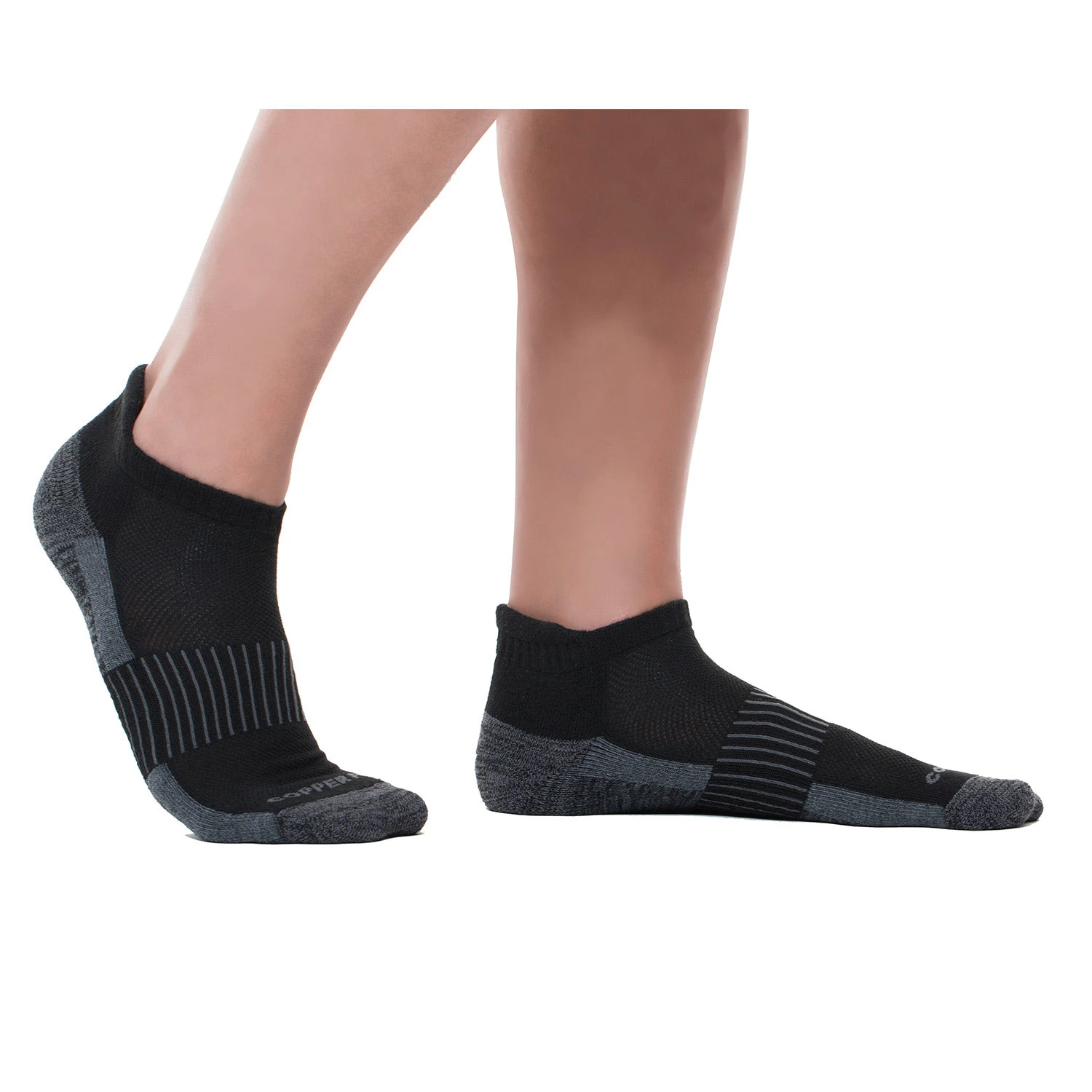 Copper Fit Infused Athletic Low-Cut Socks - 3-Pack - Image 3