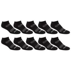 Saucony Men's Legacy No-Show Socks- 10-Pack