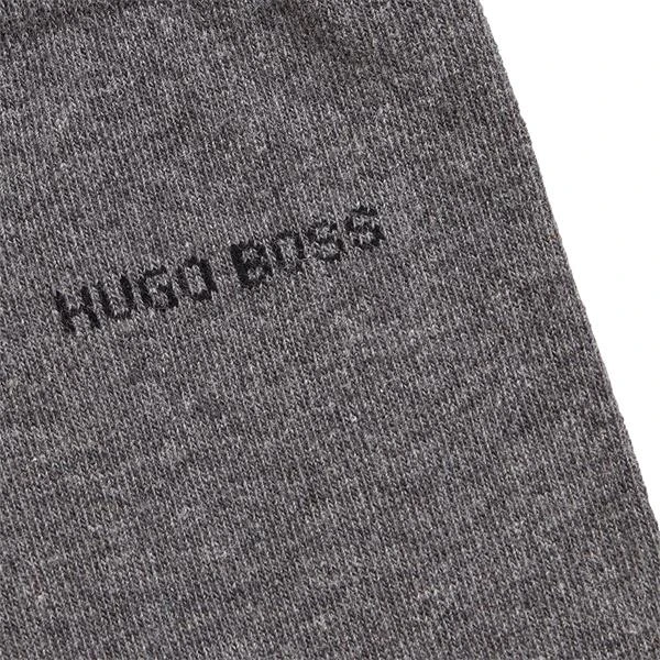 Boss Gents Socks Uni Colours 2 Pack 43-46 Medium Grey 031 - Image 2