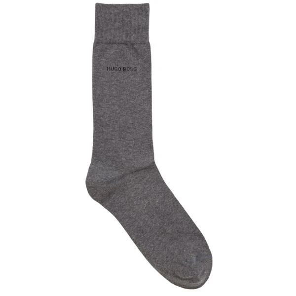 Boss Gents Socks Uni Colours 2 Pack 43-46 Medium Grey 031