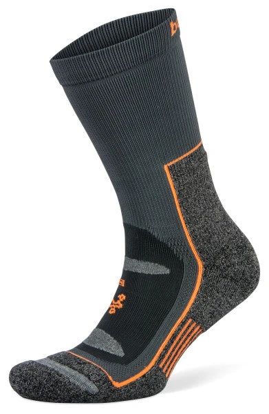 Balega Blister Resist Crew Running Socks (Grey/Orange)