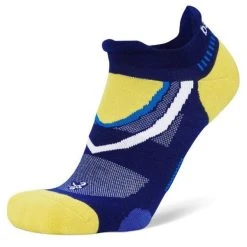 Balega UltraGlide No Show Running Socks (Royal Blue/Blaze Yellow)