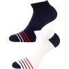 Ladies Andrus Tech Socks 2 Pair Navy White
