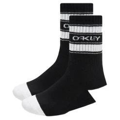 Oakley Gents B1B Icon Socks 3 Pack Large Blackout 02E