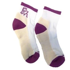 Ladies Elite Socks Laura 2-Pair Pack White Cerise