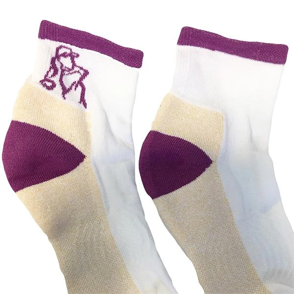 Ladies Elite Socks Laura 2-Pair Pack White Cerise - Image 3
