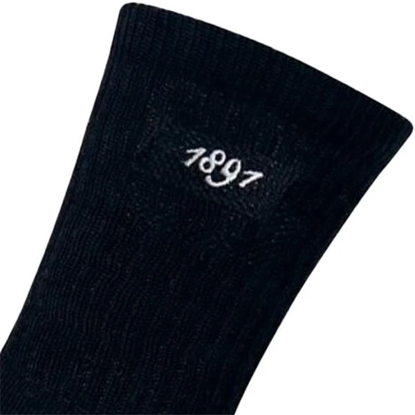 Gents Dunbar Crew Socks (2Pair) 6-11 Black - Image 2