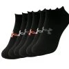 Under Armour Ladies Essential No Show Low Socks 6-Pairs Black (001)