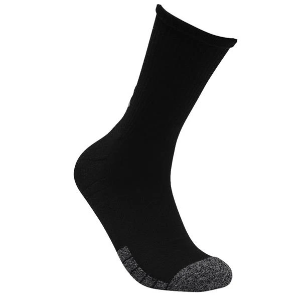 Under Armour HeatGear® Crew Socks 3-Pack Black (001) - Image 2