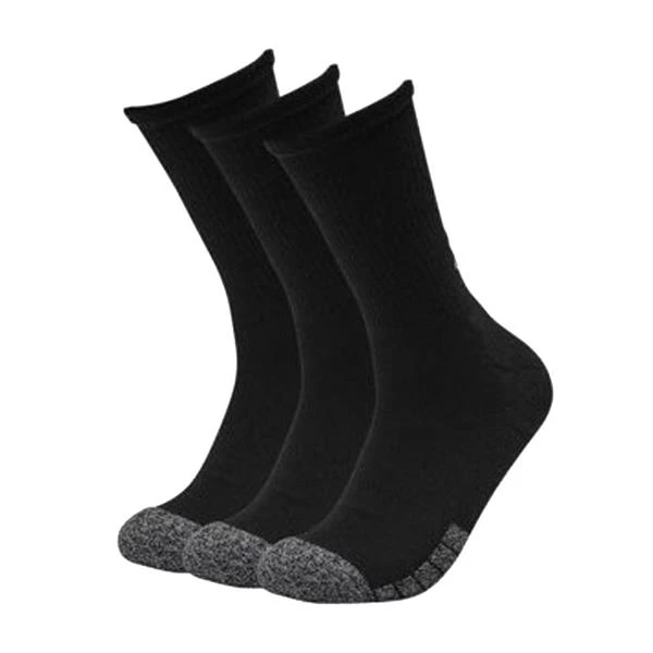 Under Armour HeatGear® Crew Socks 3-Pack Black (001)