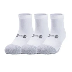 Under Armour Gents HeatGear® Lo Cut Golf 3-Pack Socks White (100)