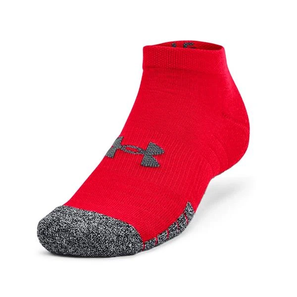 Under Armour Gents HeatGear® Lo Cut Golf 3-Pack Socks Red (600) - Image 2
