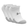 Under Armour Adult HeatGear® No Show Socks 3-Pack White (100)