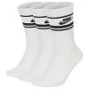 Nike Gents Essential Crew Socks 3-Pack White - Black (103)
