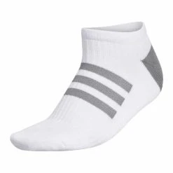 ADIDAS Ladies Comfort Low-Cut Socks Single White - Grey Two