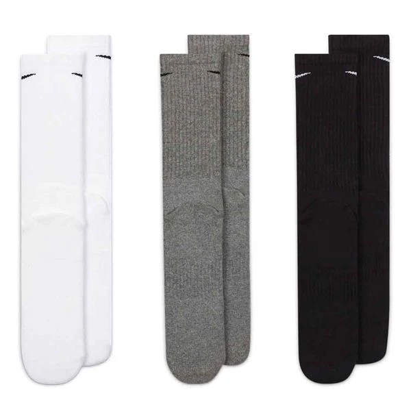 Nike Gents Crew Cushioned Socks Multicolour 3 Pairs (964) - Image 3