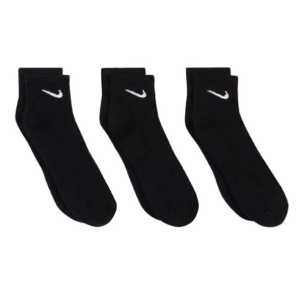 Nike Everyday Cushioned Ankle Socks 3-Pairs Black (010) - Image 3