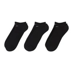 Nike Everyday Cushioned No-Shoe 3-Pack Socks Black - White (010)