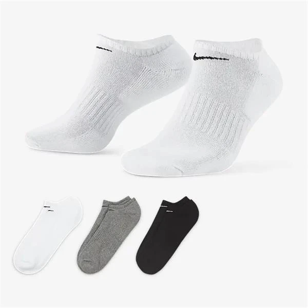 Nike Everyday Cushioned No-Shoe 3-Pack Socks Multicolour (964) - Image 3