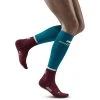 CEP Women's Run Tall Socks 4.0 (Petrol/Dark Red)