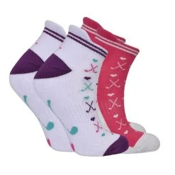 Ladies Club Design Socks 2 Pack Mixed