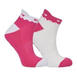 Ladies Golf Socks 2 Pack Pink