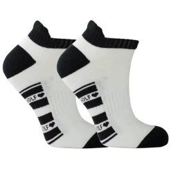 Ladies Golf Socks White - Black