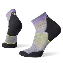 Smartwool Run Targeted Cushion Pattern Ankle Socks (Graphite)