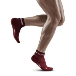 CEP Men's The Run Low Cut Socks 4.0 (Dark Red)