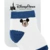 Disney Infant Socks - Mickey Mouse - White And Blue - 2 Pack