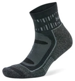 Balega Blister Resist Quarter Running Socks (Grey/Black)
