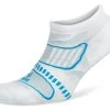 Balega UltraLight No Show Running Socks (White/French Blue)