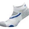 Balega UltraGlide No Show Running Socks (White/Midgrey)
