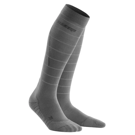 CEP Men's Reflective Compression Tall Socks (Grey) - Image 3