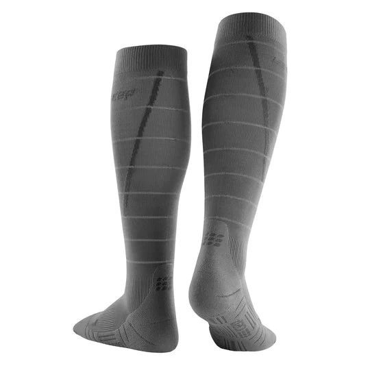 CEP Men's Reflective Compression Tall Socks (Grey) - Image 4