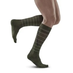 CEP Men's Reflective Compression Tall Socks (Green)
