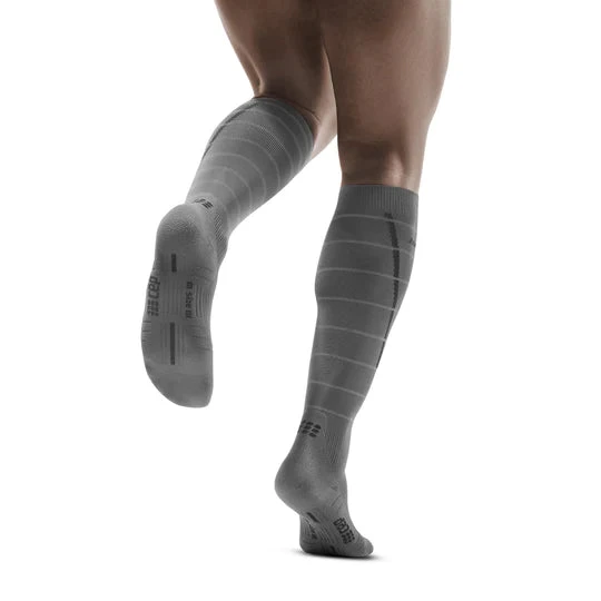 CEP Men's Reflective Compression Tall Socks (Grey) - Image 2